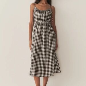 ✨ NWT DÔEN Leslie Dress — Marilyn Gingham — Size Large ✨